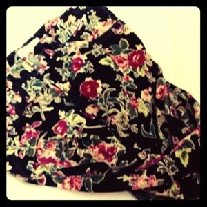 Floral Corduroy Pants